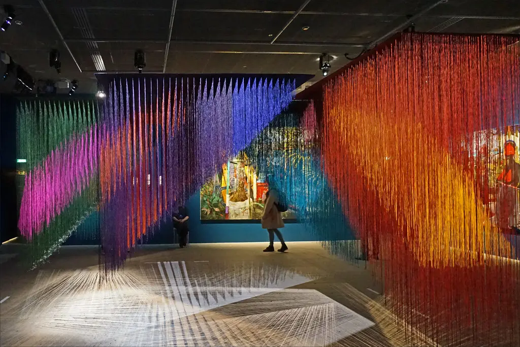 Olga de Amaral at Cartier Fondation, 2025. Now, the exhibition is at ICA, Miami | Galería Duque Arango