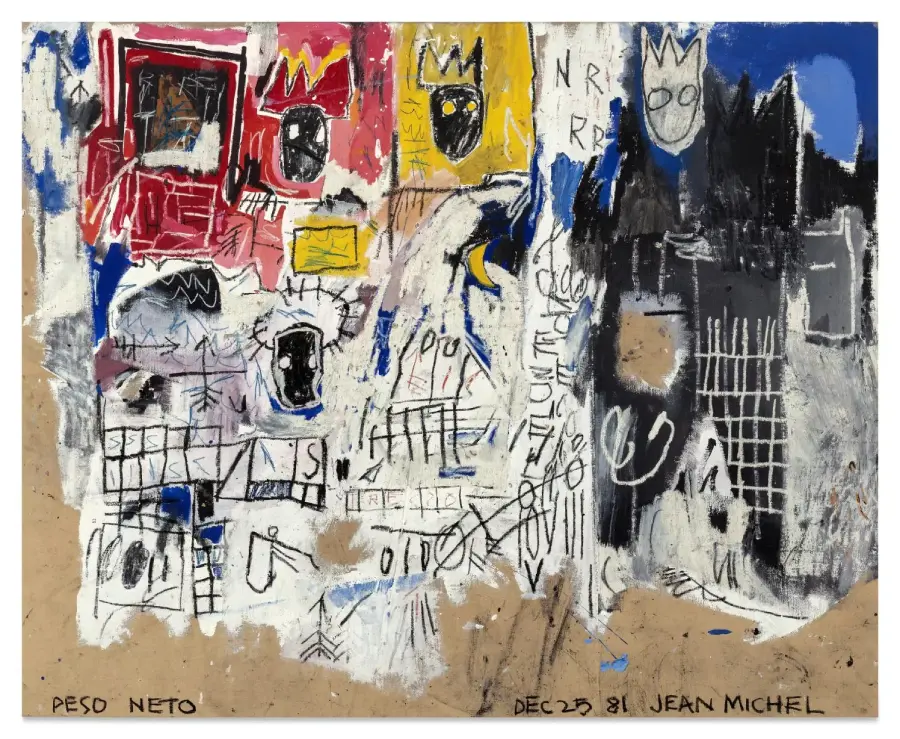 Crowns (Peso Neto) (Jean-Michel Basquiat, 1981) - $48.3 millones. - Galería Duque Arango 