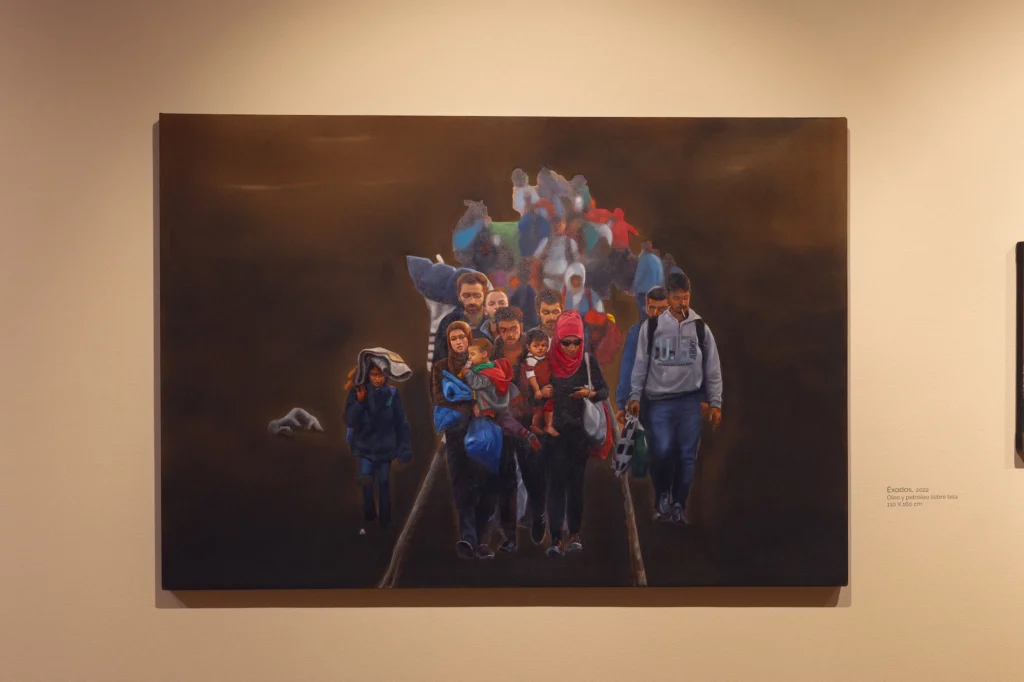 Pintura de Sair Garcia en el Club El Nogal