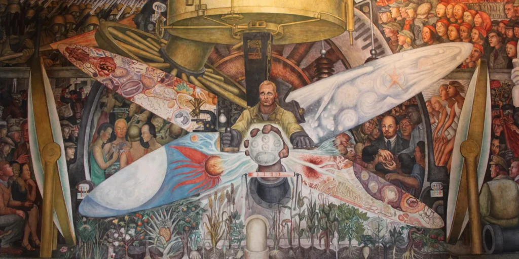 Diego Rivera’s mural ordered by Nelson Rockefeller