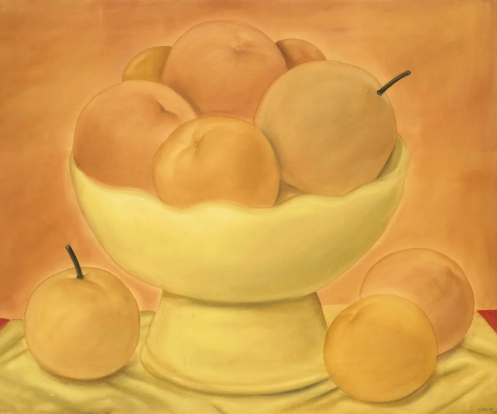 pintura de frutas de fernando botero